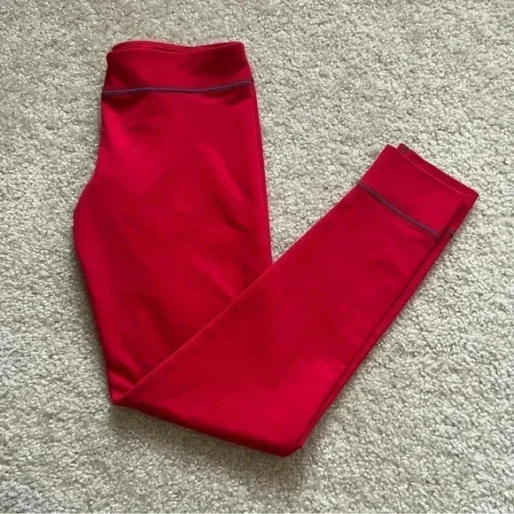 Stoic Legging Performance Active Tights Outdoor Red Women’s Size Small - Picture 4 of 16